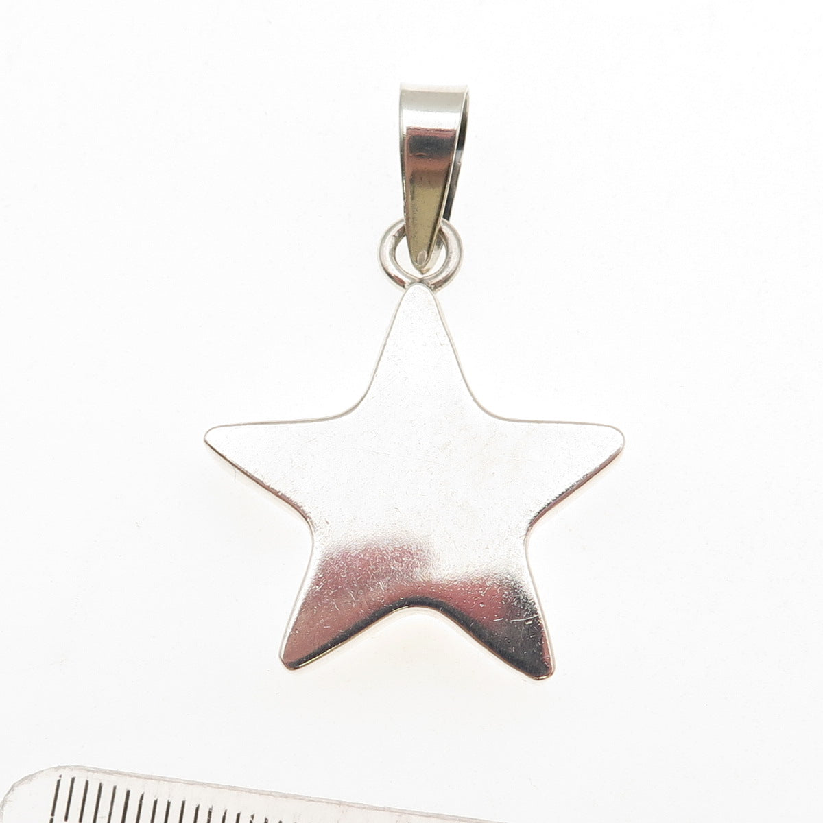 925 Sterling Silver Vintage Star Pendant