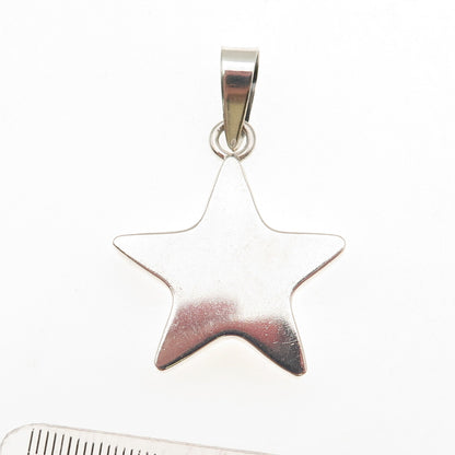 925 Sterling Silver Vintage Star Pendant
