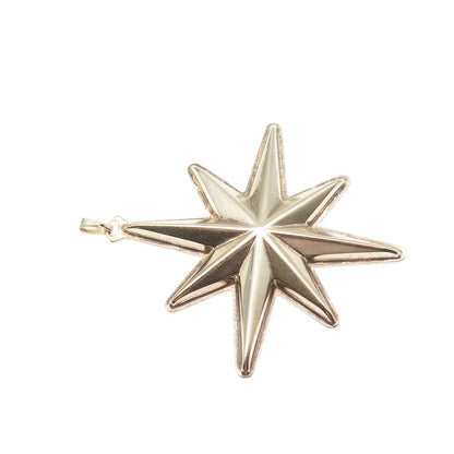 REED & BARTON Sterling Silver Gold Plated Vintage 1976 Christmas Star Ornament