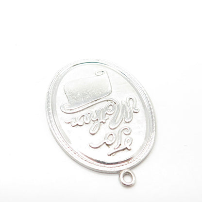 925 Sterling Silver Vintage Griffith & Sons Co "To Mother" Oval Pendant