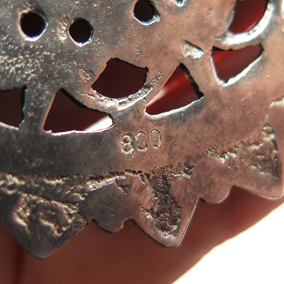 800 Silver Antique Bohemian Filigree Shield Oxidized Pendant