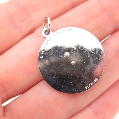 Walt Disney World 925 Sterling Silver Vintage Mickey Mouse Charm Pendant