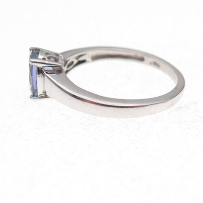 Chuck Clemency 925 Sterling Silver Real Oval-Cut Iolite Ring Size 8