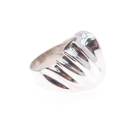 925 Sterling Silver Vintage Mexico Modernist Ring Size 9.5