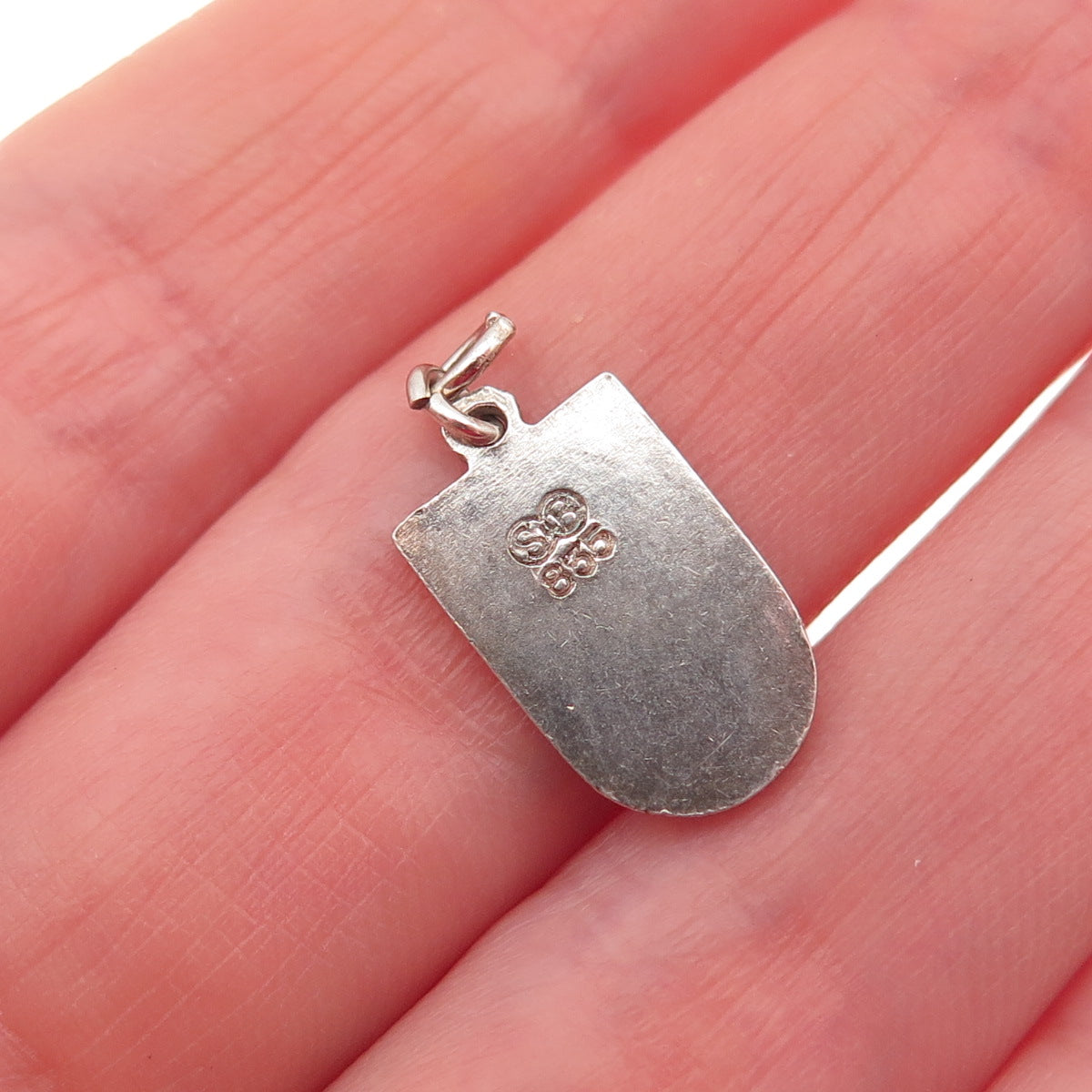 Schmidt & Bruckmann 835 Silver Vintage Enamel Pforzheim Mini Charm Pendant