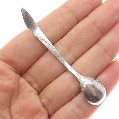 875 Silver Antique Art Deco Estonia Salt & Spices Spoon