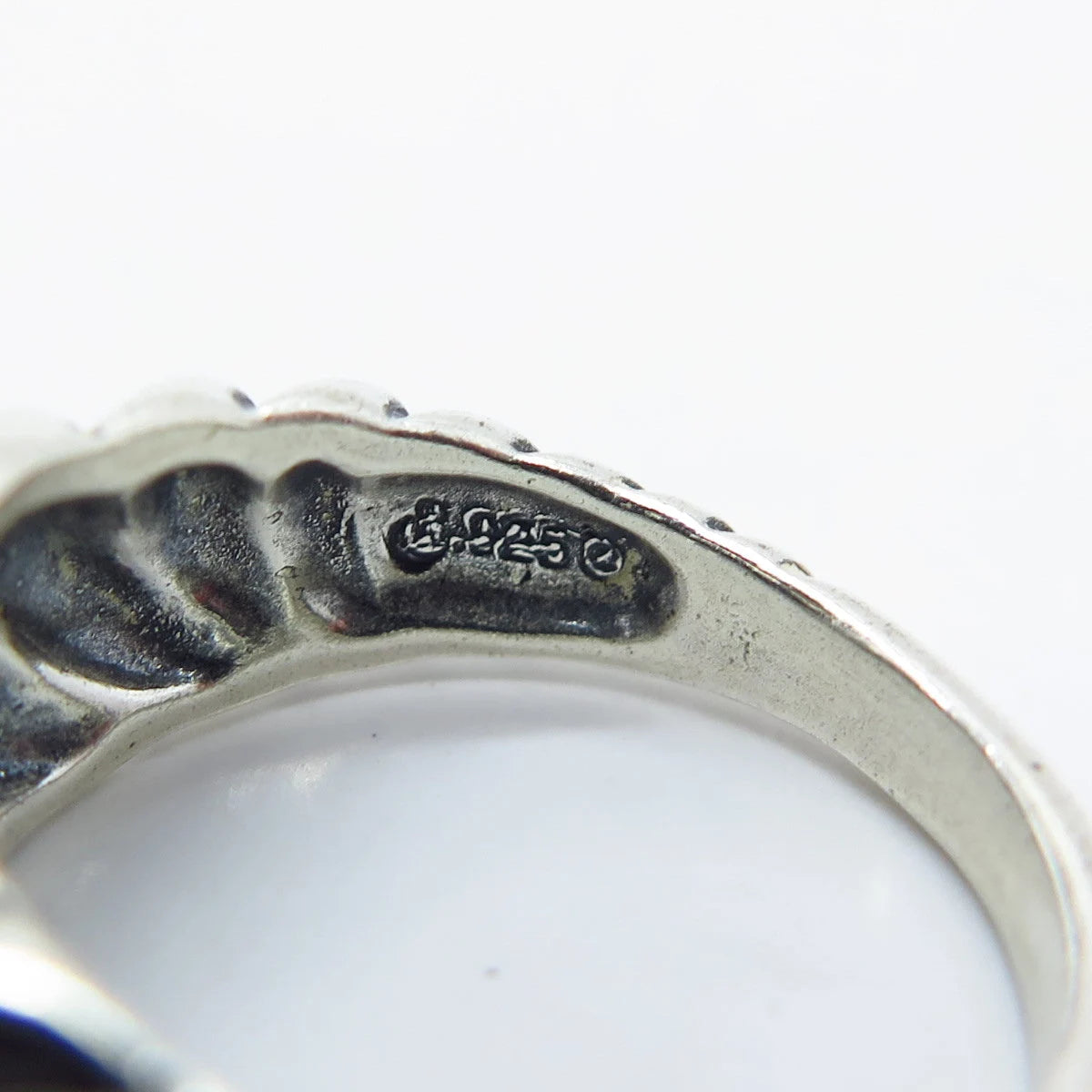 925 Sterling Silver Vintage Carolyn Pollack Ribbed Ring Size 6.25
