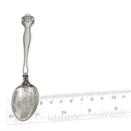 ALVIN Sterling Silver Antique Art Deco New Library Washington DC Coffee Spoon