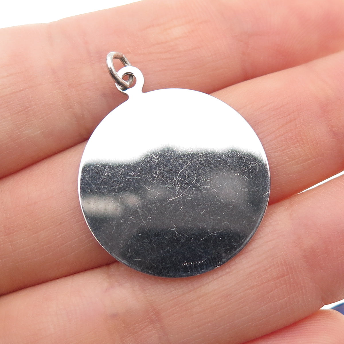 925 Sterling Silver Vintage Engraved Maid of Honor Charm Pendant