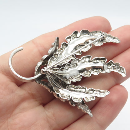935 Silver Vintage Bunch of Grapes Pin Brooch