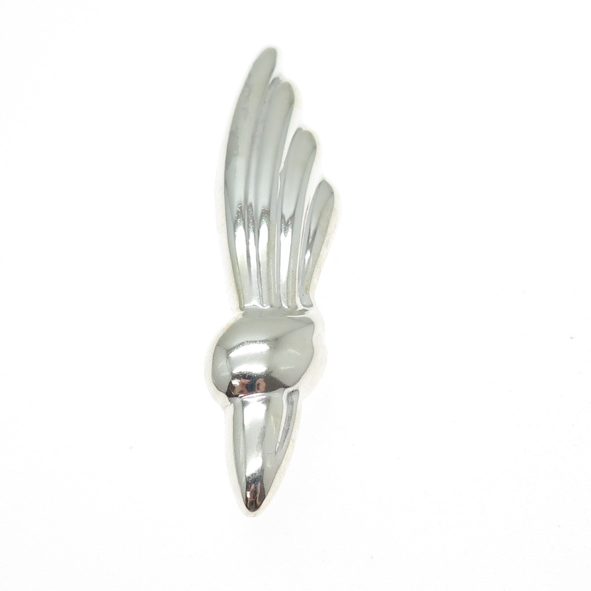 MWS Mark Wasserman Samara 925 Sterling Silver Vintage Modernist Pin Brooch