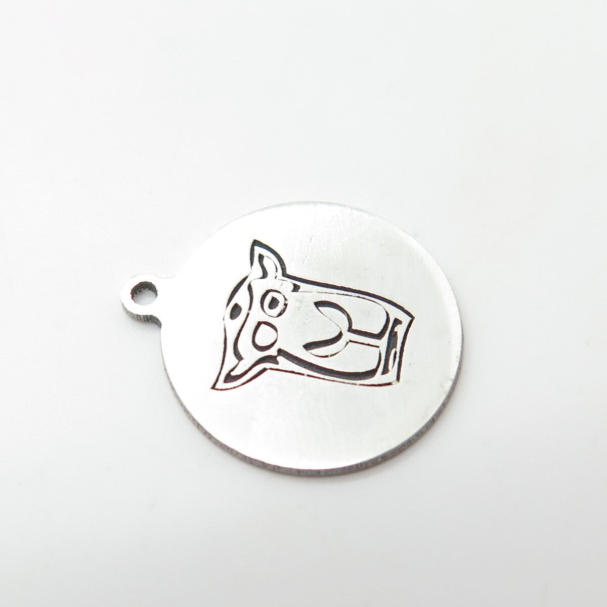 925 Sterling Silver USA Two In Town Cartoon Sheep Charm Pendant