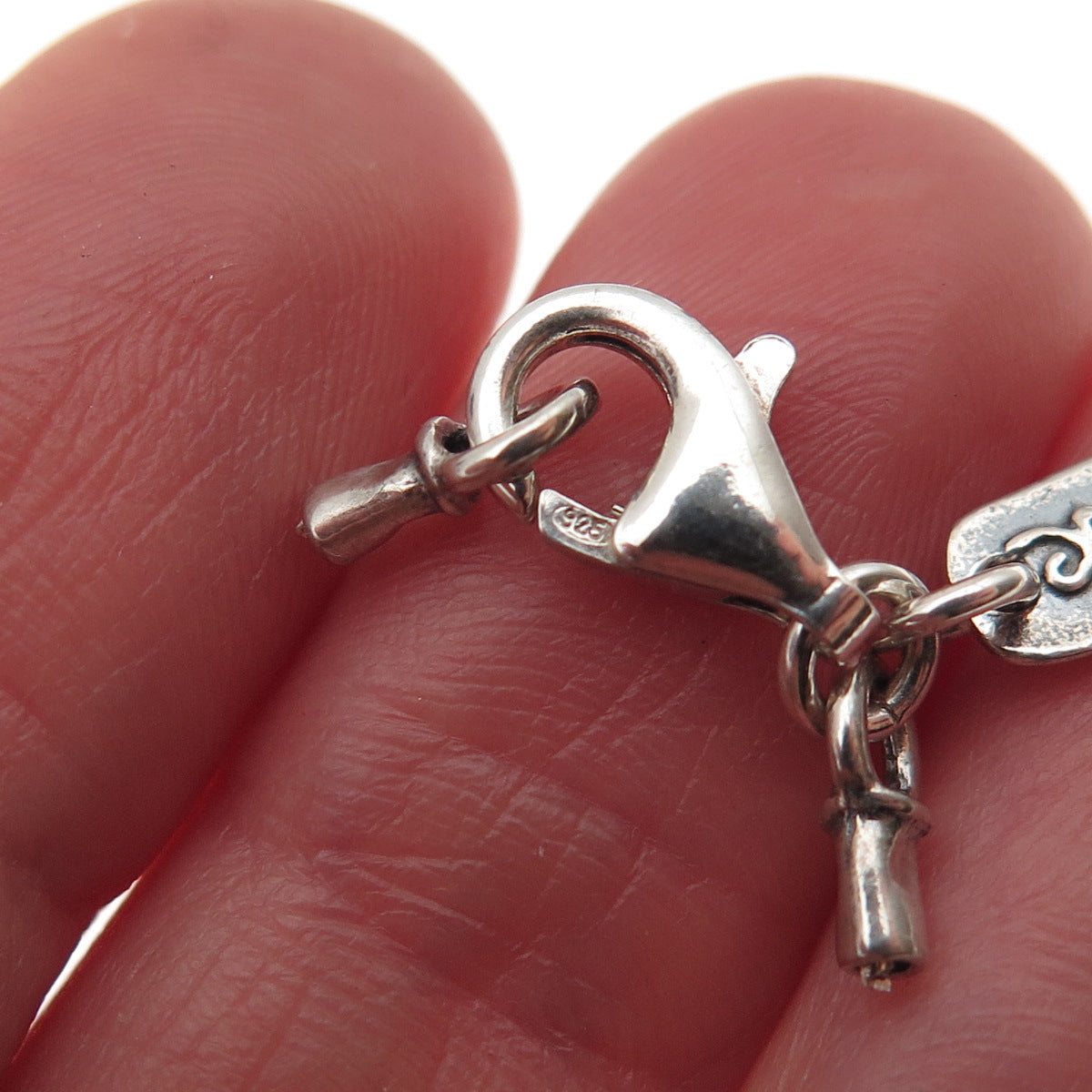 Didae 925 Sterling Silver Vintage Israel Lobster Lock Bracelet / Necklace Ends