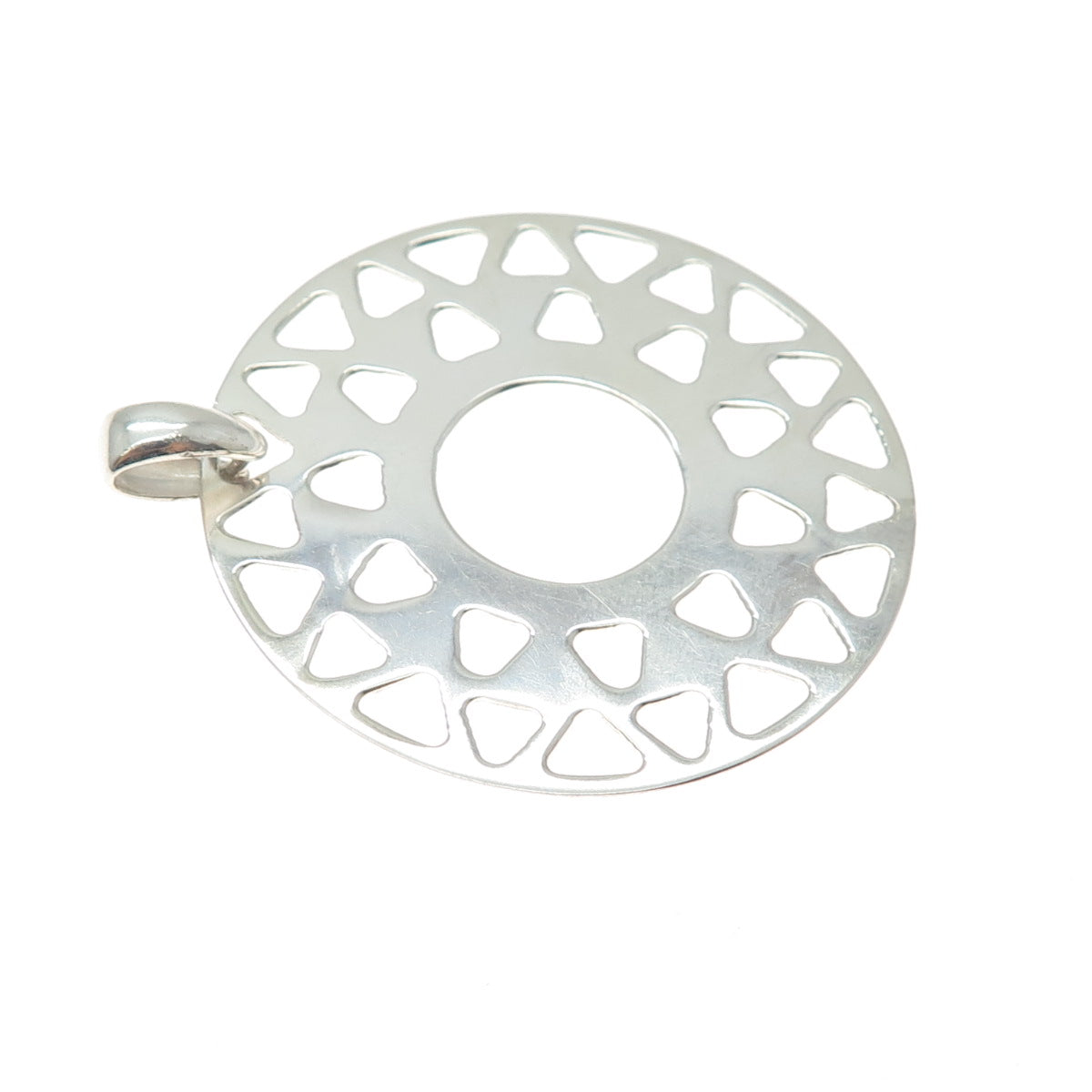 CHARLES WINSTON 925 Sterling Silver Vintage Italy Sun Symbol Charm Pendant