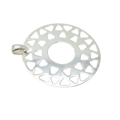 CHARLES WINSTON 925 Sterling Silver Vintage Italy Sun Symbol Charm Pendant