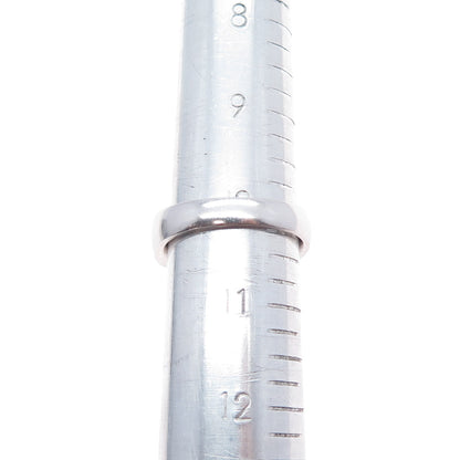 925 Sterling Silver Real Round-Cut Black Diamond Modernist Ring Size 10.25