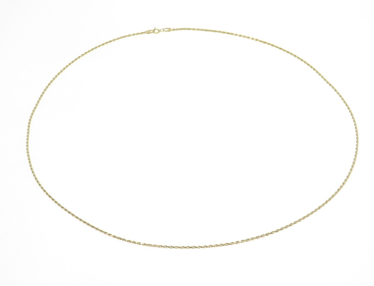 KARIZIA SPA KA 1772 Sterling Silver Gold Plated Italy Rope Chain Necklace 24"