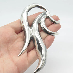 925 Sterling Silver Vintage Mexico Abstract Slide Pendant
