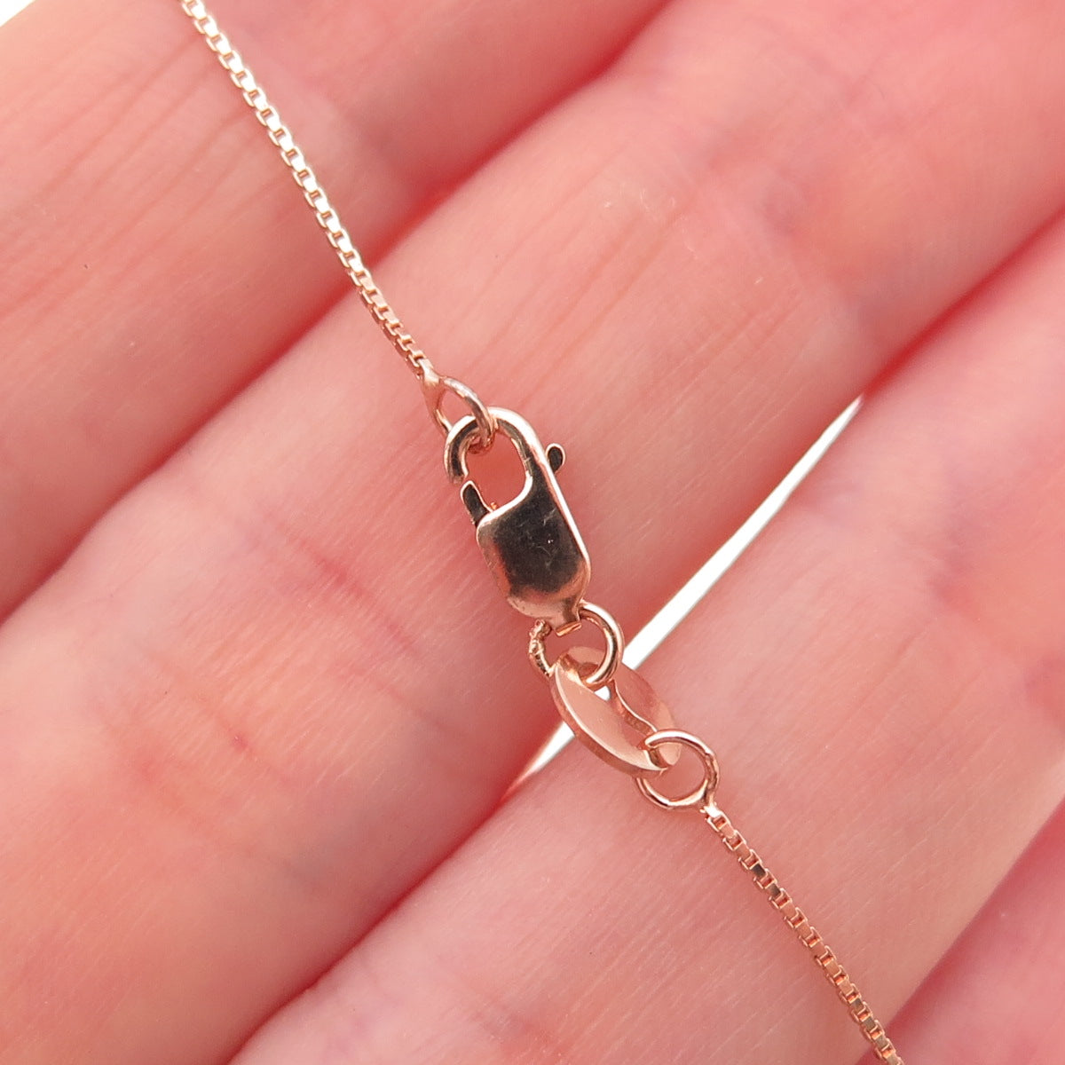 925 Sterling Gold Plated Turquoise Topaz Garnet & Pearl Box Chain Necklace 18"