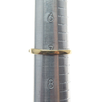 925 Sterling Silver Gold Plated Beaded Ring Size 7.25