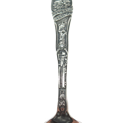 MECHANICS 925 Sterling Silver Antique Art Deco Colorado Springs Coffee Spoon