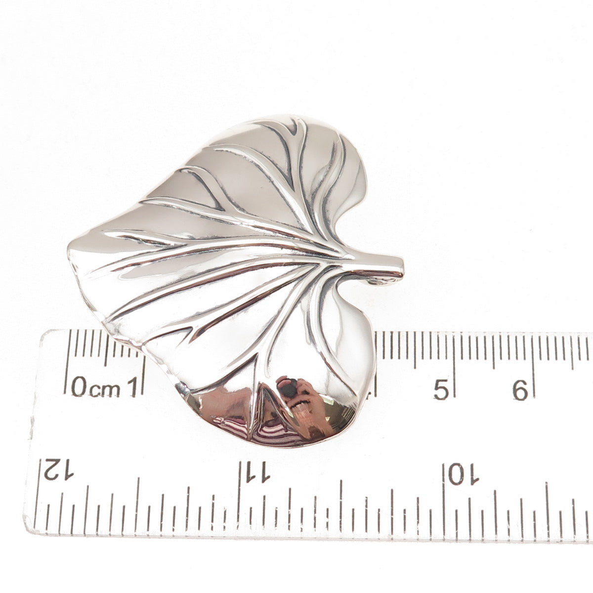 Metropolitan Museum of Art 925 Sterling Vintage Floral Leaf Pin Brooch / Pendant