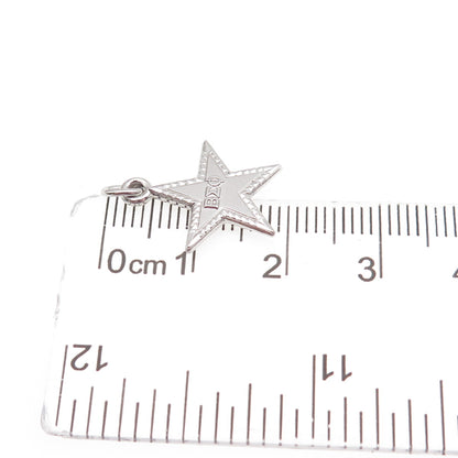 925 Sterling Silver Vintage Beta Epsilon Phi Sorority Convection Mini Pendant
