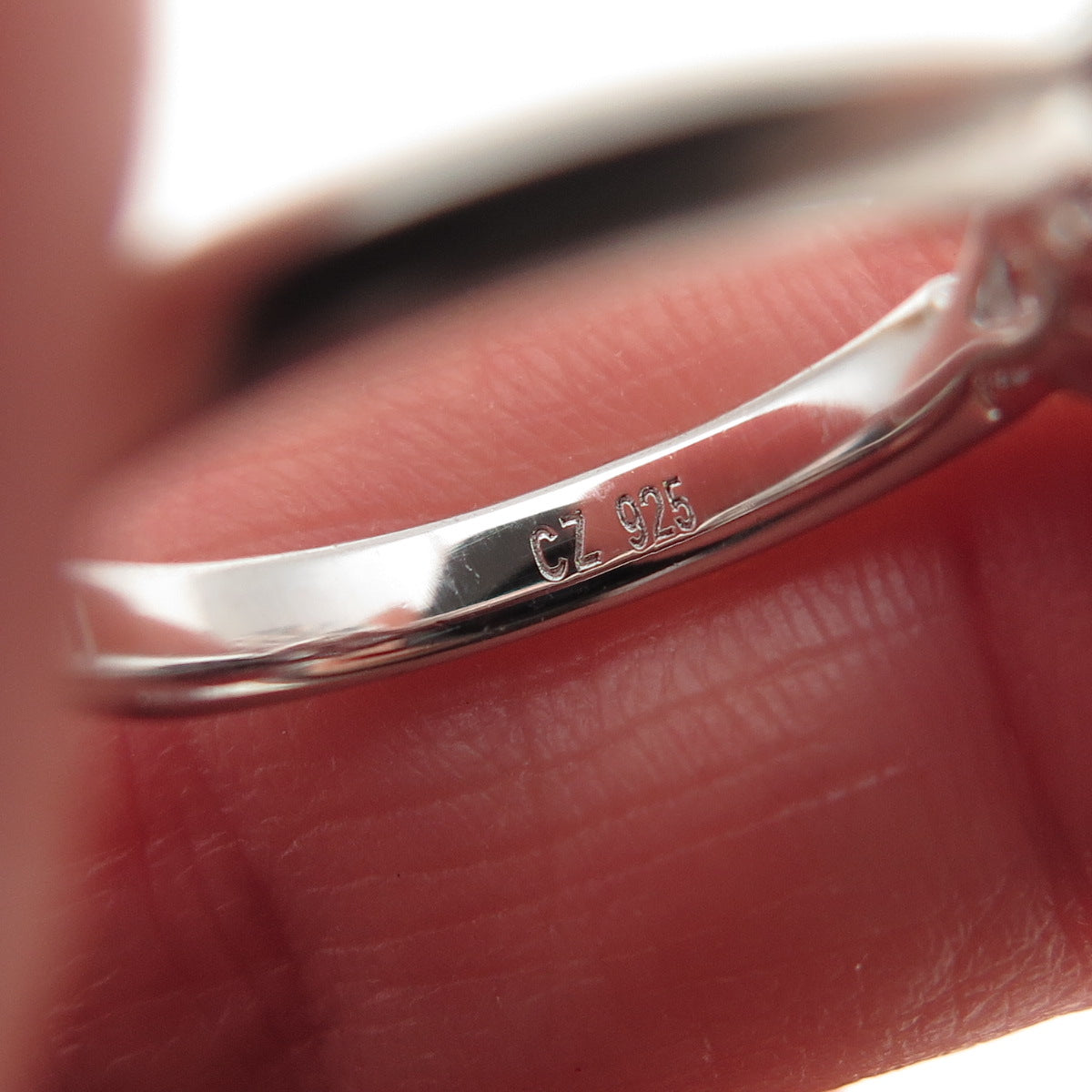 TYCOON 925 Sterling Silver Multi-Cut C Z Engagement Ring Size 5