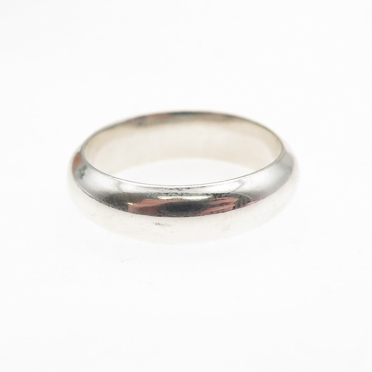 925 Sterling Silver Vintage Classic Wedding Band Ring Size 6.25