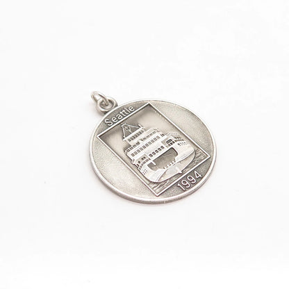 925 Sterling Silver Vintage "1994 Seattle" Liner Ship Pendant