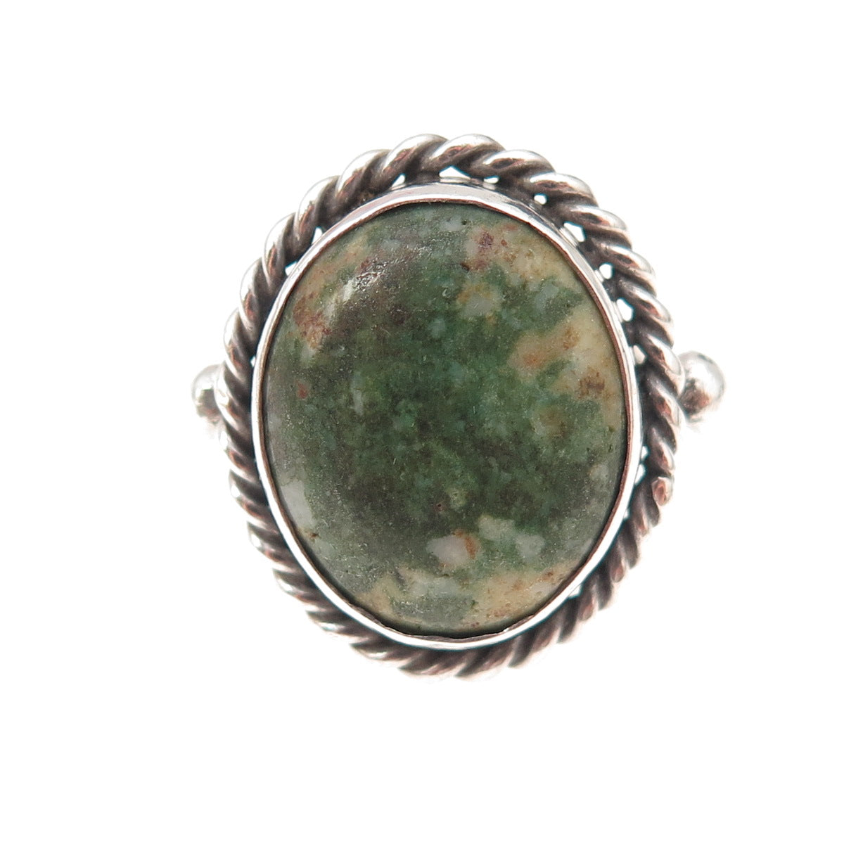Old Pawn 925 Sterling Silver Vintage Royston Turquoise Tribal Ring Size 5.25