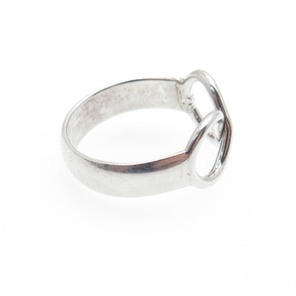 925 Sterling Silver Vintage Infinity Ring Size 7.75