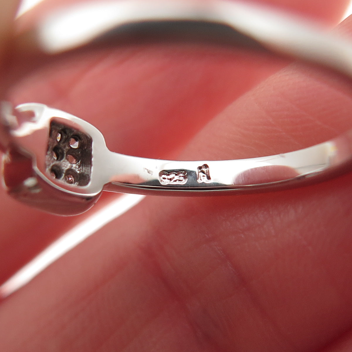 925 Sterling Silver Round-Cut C Z Promise Ring Size 6