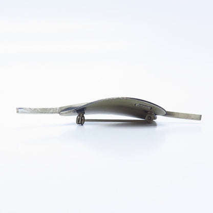 925 Sterling Silver Vintage BEAU Leaf Pin Brooch