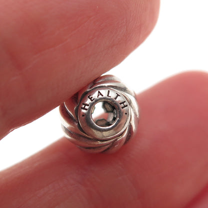 Pandora 925 Sterling Silver Essence Health Slide Bead Charm