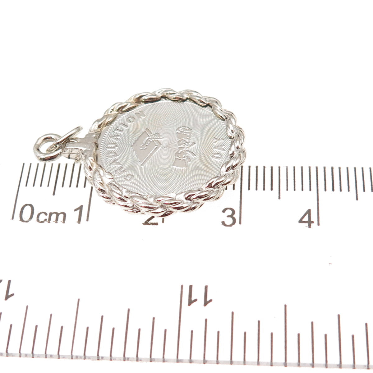 Crea 925 Sterling Silver Vintage Graduation Day Charm Pendant