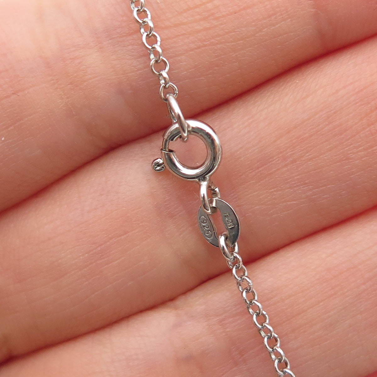 925 Sterling Silver Real Pearl & Green Amethyst By The Yard Chain Necklace 24"