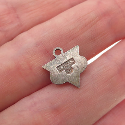 L.G. Balfour 925 Sterling Silver Vintage Enamel Y-Teen Mini Charm Pendant