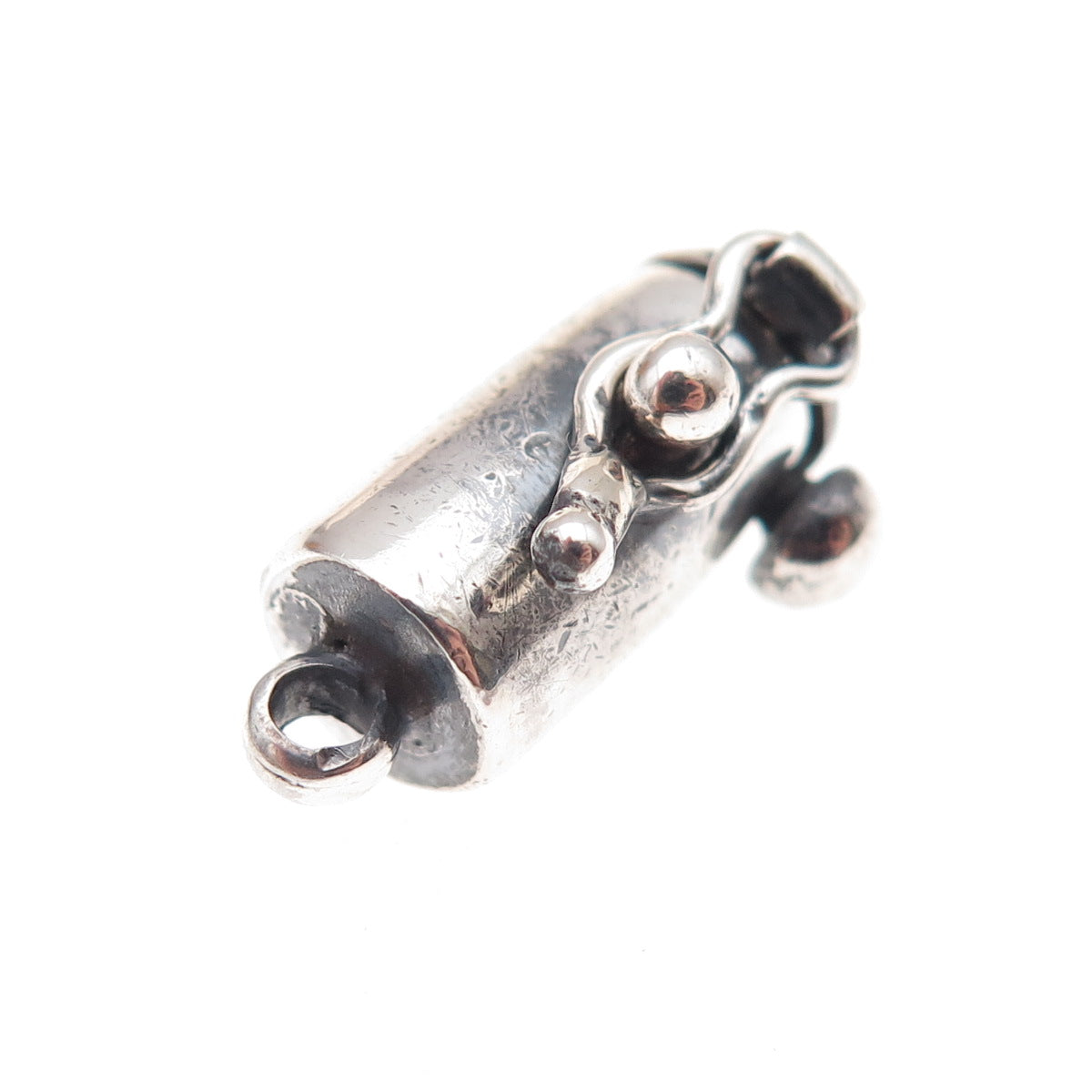 925 Sterling Silver Vintage Bracelet / Necklace Box Lock Clasp