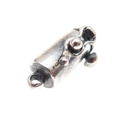 925 Sterling Silver Vintage Bracelet / Necklace Box Lock Clasp