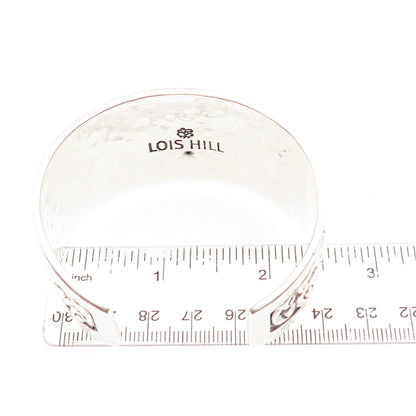 LOIS HILL 925 Sterling Silver Vintage Signature Scroll Adjustable Bracelet 7"