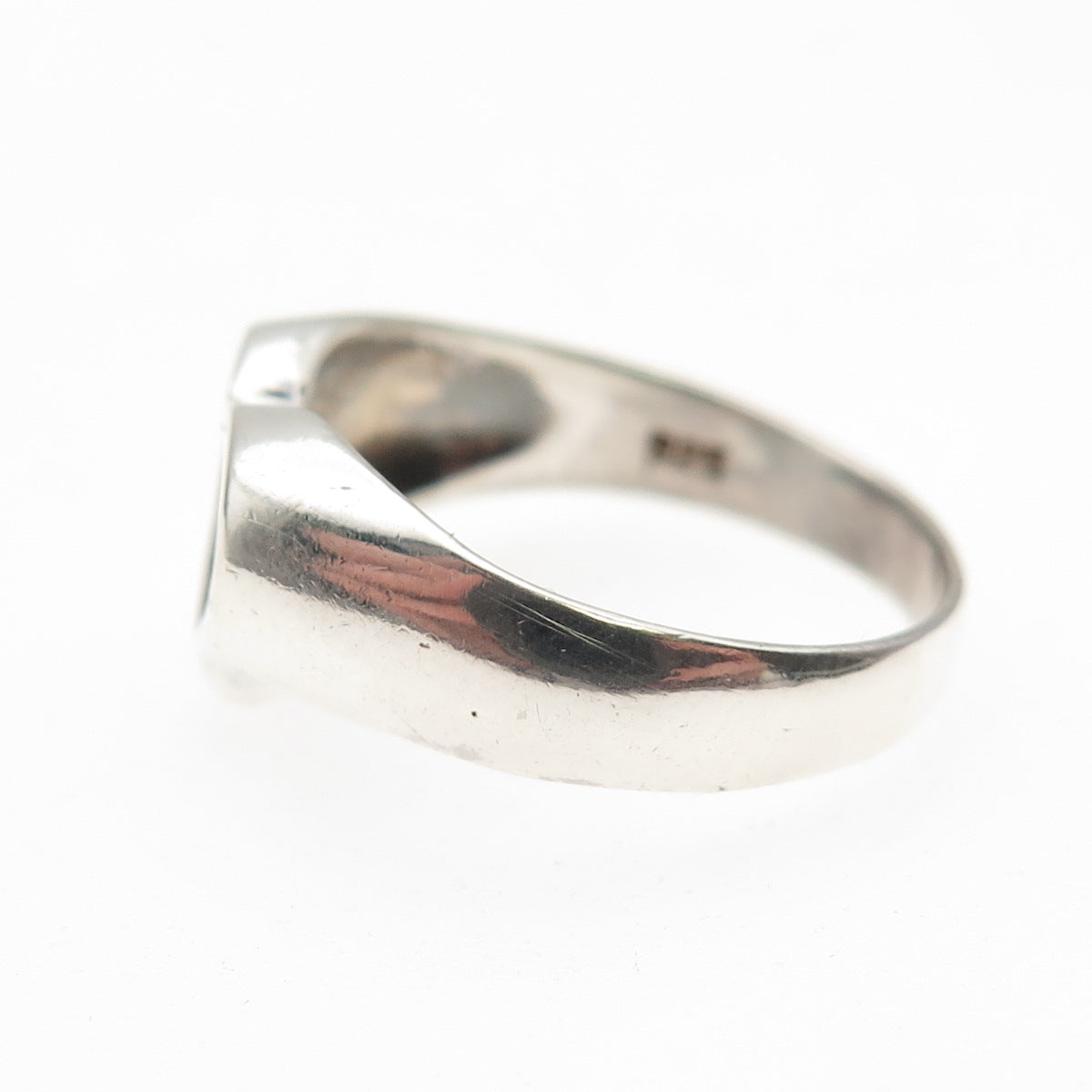 Chapal Zenray 925 Sterling Silver Vintage Open Heart Ring Size 7.25