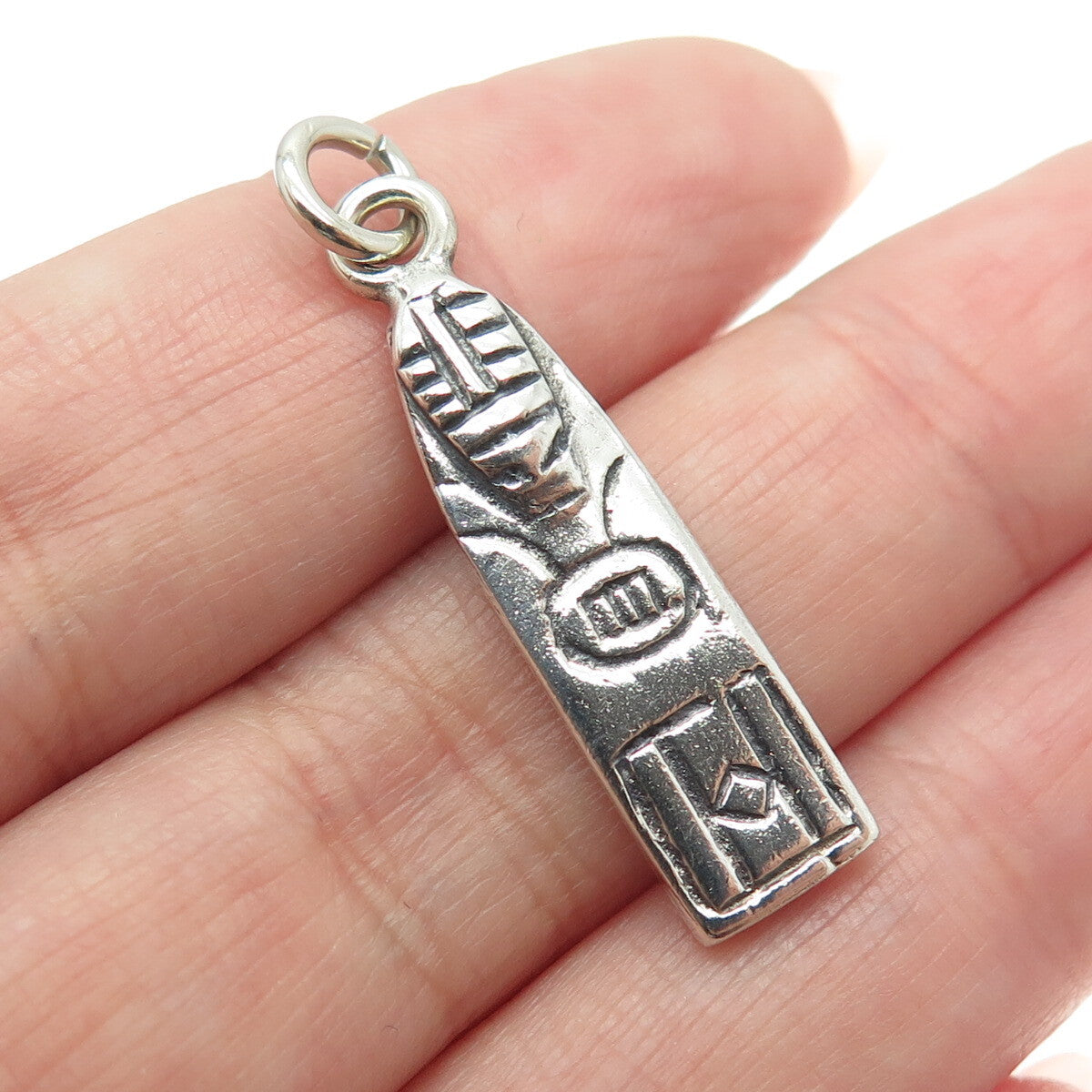 925 Sterling Silver Vintage Tribal Totem Pendant