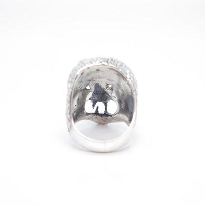 925 Sterling Silver Vintage Lion Ring Size 8.25