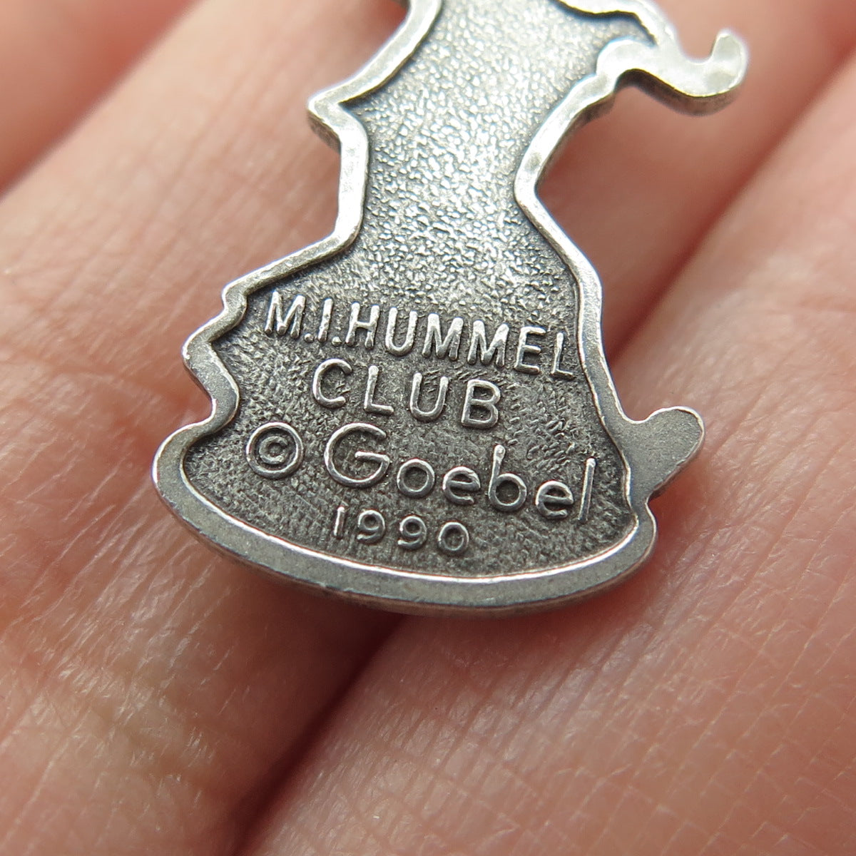 GOEBEL 925 Sterling Silver Vintage 1990 M. I. Hummel Club Charm Pendant