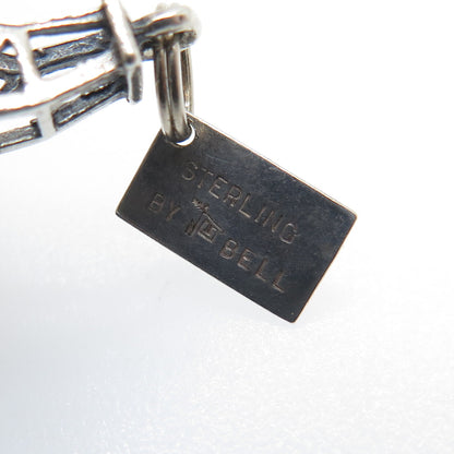 BELL TRADING 925 Sterling Silver Vintage Sandia Peak Tramway 3D Charm Pendant