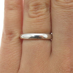 MICHELLE ALBALA 925 Sterling Silver Vintage Classic Wedding Band Ring Size 6