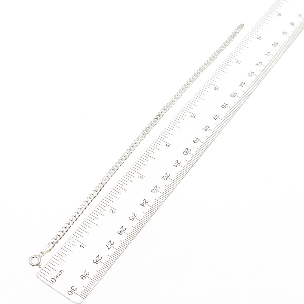 925 Sterling Silver Italy Cuban Link Bracelet 8"