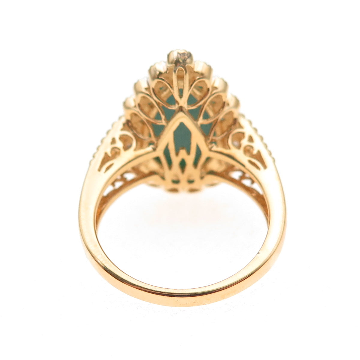 925 Sterling Gold Plated Real Sleeping Beauty Turquoise & Topaz Ring Size 8.25