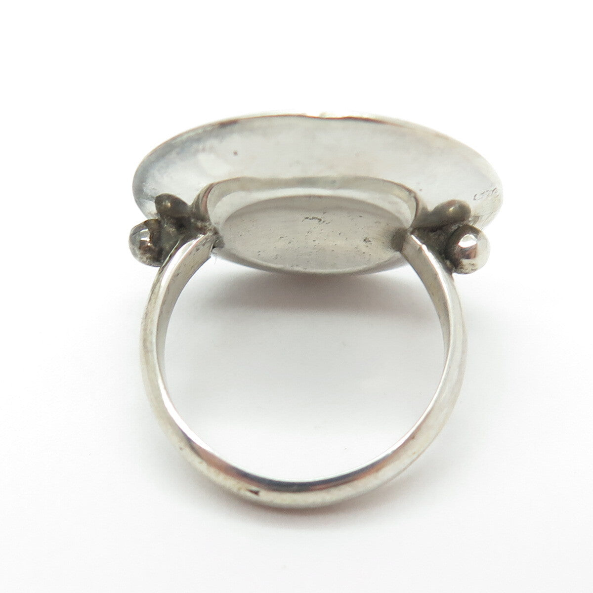 925 Sterling Silver Vintage Spades Playing Cards Symbol Oxidized Ring Size 6